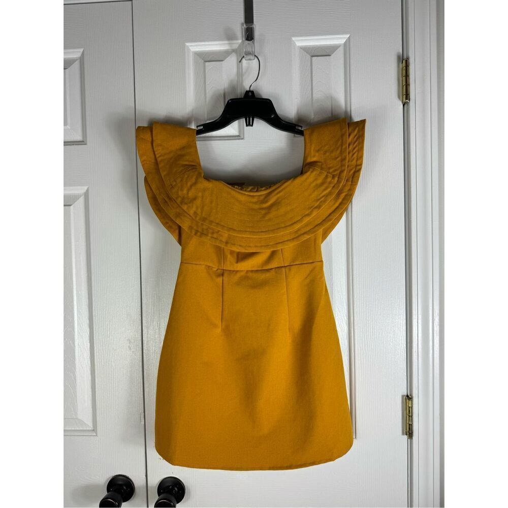 NWT Here Comes The Sun Mustard Regency Core Mini Dress Size XS